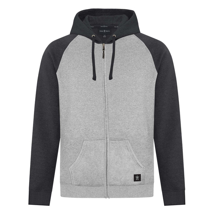 Urban North™ Unisex Zippered Raglan Hoodie